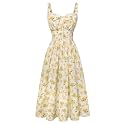 Scarlet Darkness Women 2026 Floral Corset Dress Summer Milkmaid Sundress