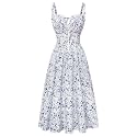 Scarlet Darkness Women 2026 Floral Corset Dress Summer Milkmaid Sundress