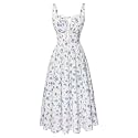 Scarlet Darkness Women 2026 Floral Corset Dress Summer Milkmaid Sundress