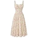 Scarlet Darkness Women 2026 Floral Corset Dress Summer Milkmaid Sundress