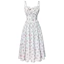 Scarlet Darkness Women 2026 Floral Corset Dress Summer Milkmaid Sundress