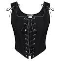 Scarlet Darkness Women's Renaissance Corset Tops Lace Up Overbust Bustier