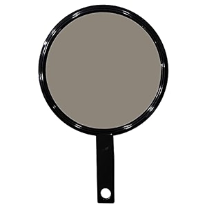 professional square 1 sided large hand mirror vanity mirror for makeup salon barber hairdressing big mirror with plastic handle