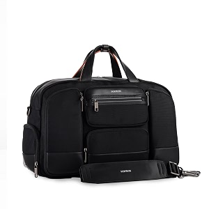 scarters terminal travel messenger bag  for 16 laptop  348 ltrs water resistant  premium nylon fabric  extra spacious amp multicompartment  sturdy shoulder strap and airtag pocket black