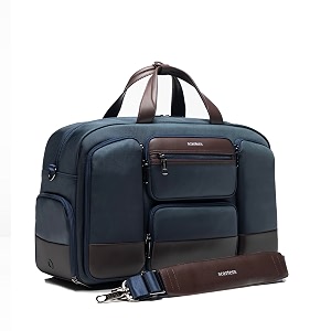 scarters terminal travel messenger bag  for 16 laptop  348 litres  water resistant  premium nylon fabric  extra spacious amp multicompartment  sturdy shoulder strap and airtag pocket  blue