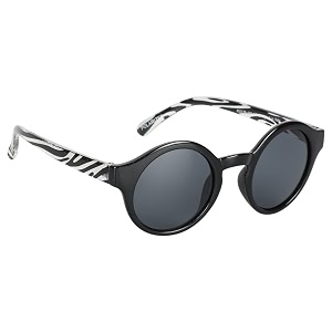 dolls n dudes collection unisex kids round shaped plastic frame amp lens polarized free size sunglasses with case