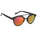 Dolls n Dudes Collection Unisex Kids Round Shaped Plastic Frame & Lens Polarized Free Size Sunglasses With Case