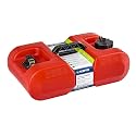 Scepter 3 Gallon Portable Marine Gas Can, Boat Fuel Tank, 2-Way Vented Cap, Built-In Fuel Gauge and Pick-Up, Top Handle, EPA &amp; CARB Compliant, Underseat Design, 19.3"L x 12.2"W x 6.8"H (10506)