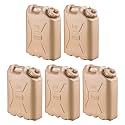 Scepter Military Style Water Container for Camping, Sand, 5 Gal, 5-Pack