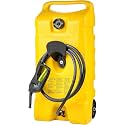 Scepter Duramax 14 Gallon Wheeled Utility Transfer Tank with Spout Pump, Yellow – Portable Rolling Container w/ 10-Foot Hose for Mowers, Generators, Marine Use, Off-Road Vehicles & Power Equipment