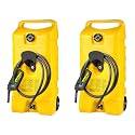 Scepter Flo N' Go Duramax Wheeled Container, Yellow, 14 Gallon, 2-Pack