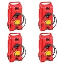 Scepter Flo N' Go Duramax Wheeled Container, Red, 14 Gallon, 4-Pack