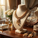 SCG Brass Gold-plated Gold Jewellery Set