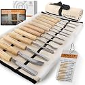 Schaaf Wood Carving Tools 12-pc Wood Chisel Set with Gouges, Cr-V 60 Steel