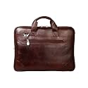 SCHARF Leather 38.1 cms Brown Messenger Bag (AMB05G)