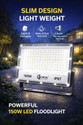 SCHEIN 150 Watt LED Flood Light White | Pack of 1 | BIS Approved | High Bright Outdoor Security Light | Slim Aluminium Die-Cast Body | Weatherproof | Parking Area Warehouse Street Light Flood Light Outdoor Lamp