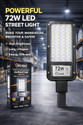 SCHEIN Aurastar 72W Energy Saving LED Street Light BIS Approved | Long Life LED Technology | Lightweight Plastic Rust-Free Body | Street Road Parking Campus Light | Pack of 1 Street Light Outdoor Lamp