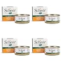 Schesir 51% Chicken Fillet with Aloe in Jelly Canned Wet Dog Food - 150g Each - Pack of 4