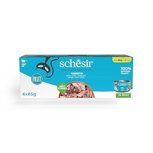 schesir cat tuna whole meat and rice in jelly- 85 g pack of 1