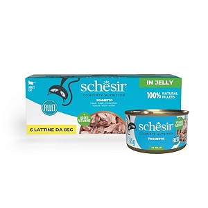 schesir cat tuna whole meat and rice in jelly- 85 g pack of 1