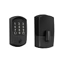 Schlage Encode Smart WiFi Deadbolt Lock with Greenwich Trim, Matte Black