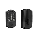 Schlage Encode Smart WiFi Deadbolt with Camelot Trim In Matte Black