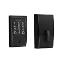 Schlage Encode Smart WiFi Deadbolt with Century Trim in Matte Black (BE489WB CEN 622)