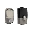 Schlage Encode Smart WiFi Deadbolt Lock for Front Door - Keyless Entry with App or Touchscreen - Compatible with Alexa, Hey Google, &amp; Airbnb - Create Codes for Guests - Satin Nickel Silver