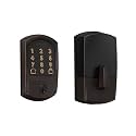 Schlage Encode Smart WiFi Deadbolt Lock for Front Door - Keyless Entry with App or Touchscreen - Compatible with Alexa, Hey Google, &amp; Airbnb - Create Codes for Guests - Aged Bronze