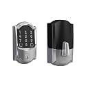 Schlage Encode Smart WiFi Deadbolt with Camelot Trim In Bright Chrome