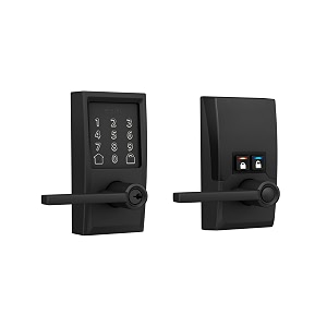 schlage fe789wbcen622lat encode century wifi latitude lever smart keyless entry touchscreen door lock matte black