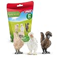 Schleich Farm World - 3Pc Chicken Friends Toy Figurine - Kids 3+ | 42574
