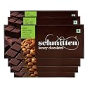 Schmitten Luxury Dark Chocolate Box, Flavor- Rich Roasted Almond - 6 x 70gram Bars (420gram) | Premium Gift Pack for Family and Special Occasions | Made with Rich Cocoa Butter