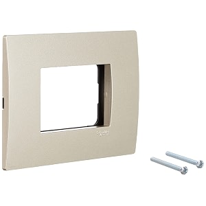 schneider electric opale-3 module universal grid amp cover plate champagne gold pack of 2