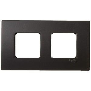 schneider electric opale-4 module grid and cover plate solid black pack of 10