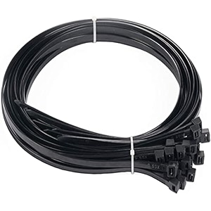 schofic cable zip ties heavy duty 450 mm size 18 inch ultra strong plastic polyamide wire ties with 49 pounds tensile strength nylon tie wraps with 48 mm width 25 black