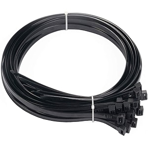 schofic cable zip ties heavy duty 450 mm size 18 inch ultra strong plastic polyamide wire ties with 49 pounds tensile strength nylon tie wraps with 48 mm width 200 black