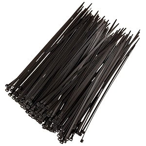 schofic cable zip ties heavy duty 368 mm size 145 inch ultra strong plastic polyamide wire ties with 49 pounds tensile strength nylon tie wraps with 48 mm width 100 color may vary