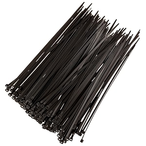 schofic cable zip ties heavy duty 368 mm size 145 inch ultra strong plastic polyamide wire ties with 49 pounds tensile strength nylon tie wraps with 48 mm width 25 color may vary