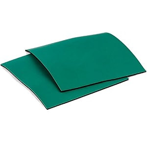 schofic green desktop anti-static esd table mat amp grounding rubber mat with a wrist strap and a grounding cord for phone pc tablet repair -green 1 feet length 1 feet breadth