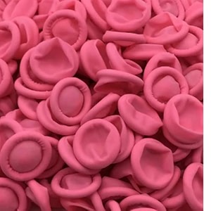 schofic pack of 1000 anti-static esd safe chlorinated disposable latex finger cots reusable rubber fingertips 4 mil thick - pink