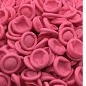 SCHOFIC [PACK OF 500] ANTI-STATIC ESD SAFE CHLORINATED DISPOSABLE LATEX FINGER COTS [REUSABLE RUBBER FINGERTIPS] 4 MIL THICK - PINK