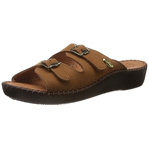 Scholl Womens Leather Slippers