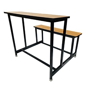 school furniture bench desk school college tution home duel desk for students heavy duty frame with ply board 1 brown large class