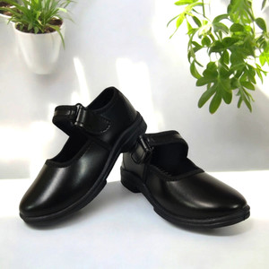 school hours Girls Velcro Ballerinas