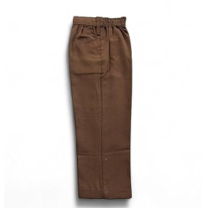 school uniform coffee trousers for boys and girls formal regular-fit school pants comfortable durable fabric for daily school wear 3-4 years