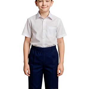 school uniform navy blue trousers for boys and girls formal regular-fit school pants comfortable durable fabric for daily school wear 3-4 years