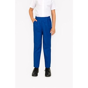 school uniform royal blue trousers for boys and girls formal regular-fit school pants comfortable durable fabric for daily school wear 3-4 years