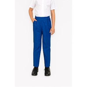 school uniform royal blue trousers for boys and girls formal regular-fit school pants comfortable durable fabric for daily school wear 3-4 years