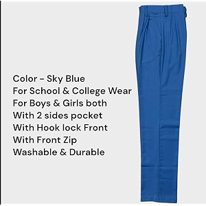 school uniform trousers for boys and girls formal regular-fit school pants comfortable durable fabric for daily school wear